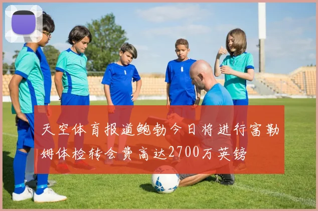 天空体育报道鲍勃今日将进行富勒姆体检转会费高达2700万英镑